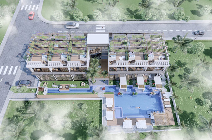 دید پرنده تری دی کل مجتمع مسونی در لانک بیچ